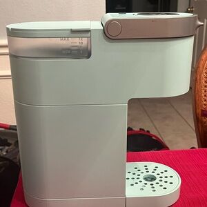 Compact Light Blue Coffee Maker